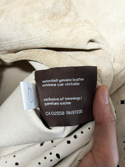 vintage danier 100% lamb suede boho laser cut jacket + skirt set - good market thrift store