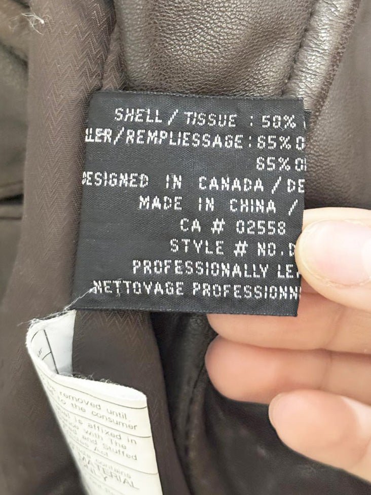 vintage danier butter leather double breasted belted jacket - good market thrift store