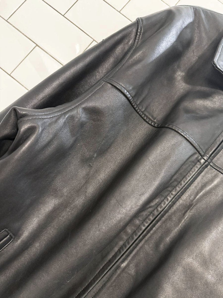 vintage danier butter leather full zip bomber jacket | lambskin - good market thrift store