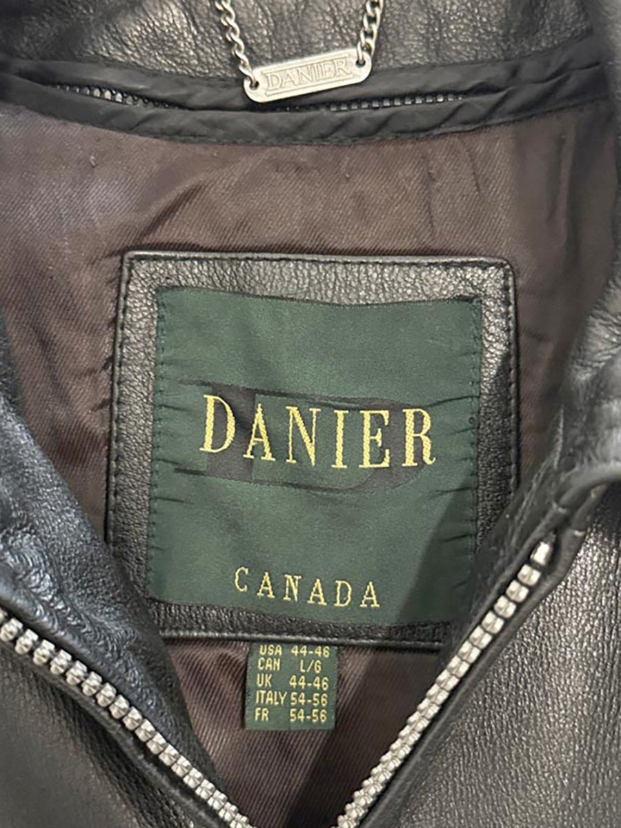 vintage danier full zip minimal leather jacket | removable liner - good market thrift store