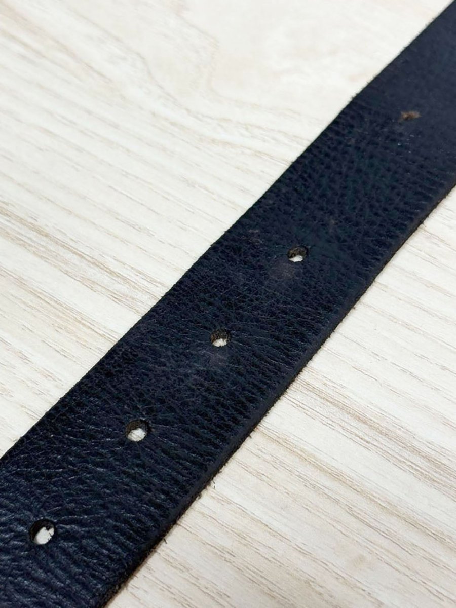 vintage danier leather braided buckle detail belt - good market thrift store