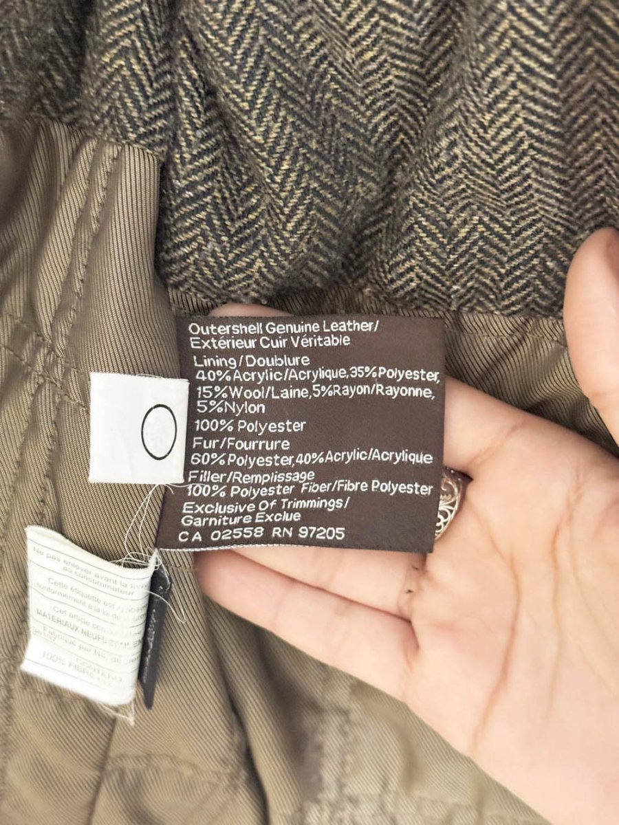 vintage danier soft leather full zip multi - pocket lined jacket - good market thrift store