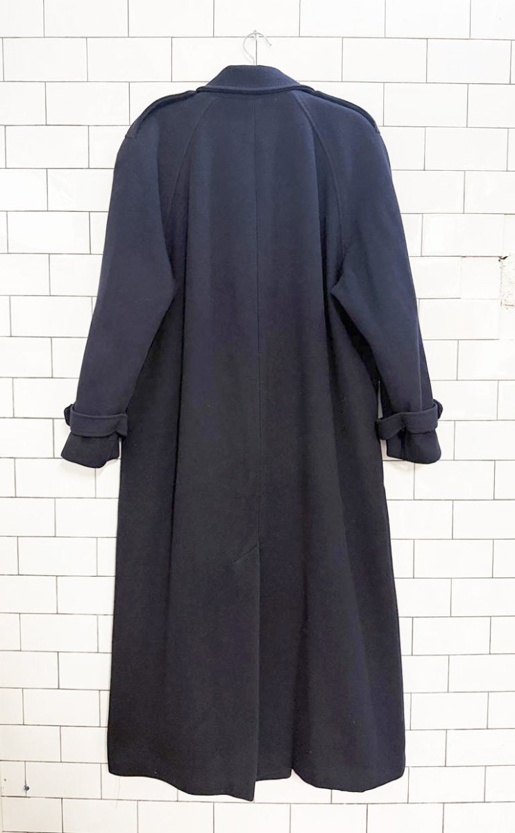 vintage diana charles 100% wool double breasted trench coat | made in Canada - good market thrift store