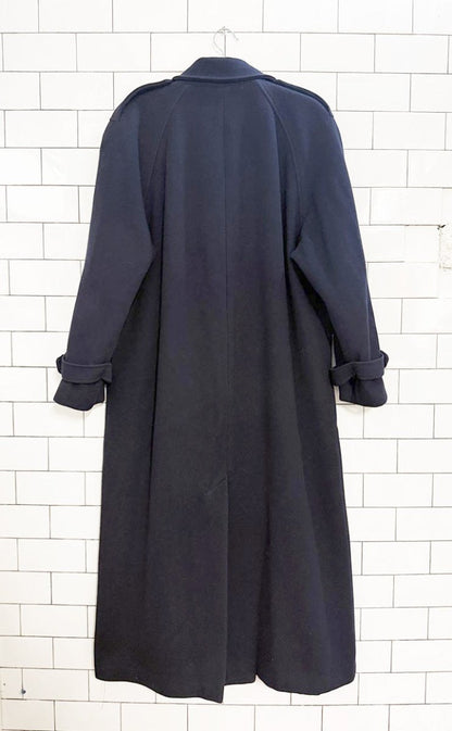 vintage diana charles 100% wool double breasted trench coat | made in Canada - good market thrift store