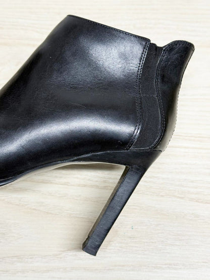 vintage diba USA leather square toe skinny heeled boot | made in Brazil - good market thrift store