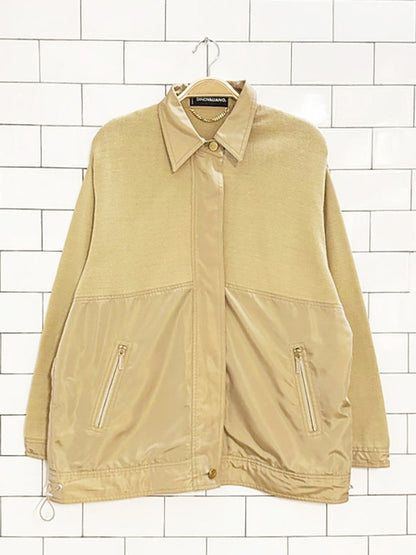 vintage dino valiano knit + nylon light jacket | made in Italy - good market thrift store