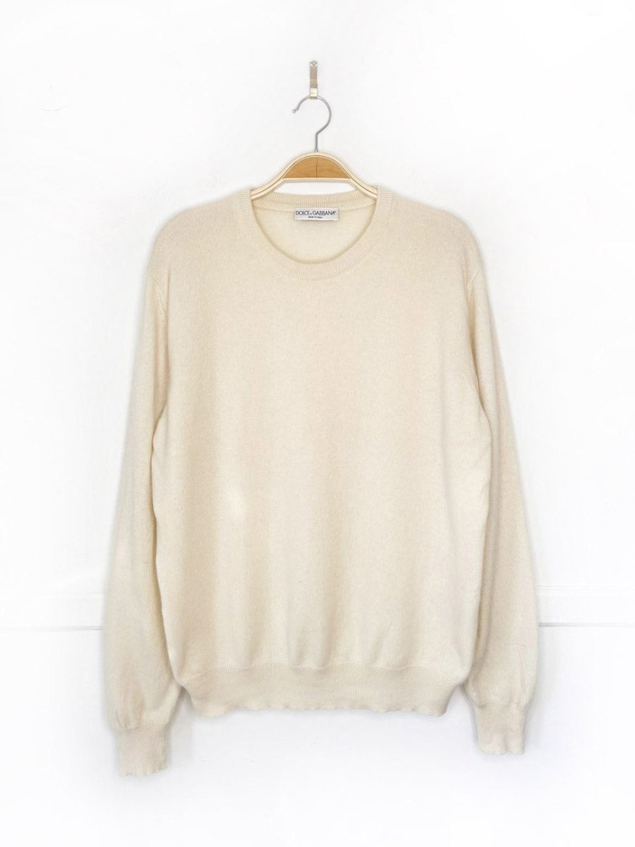 vintage dolce & gabbana 100% cashmere knit sweater - good market thrift store