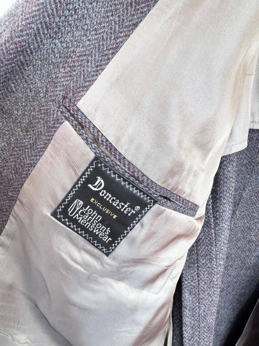 vintage doncaster 100% wool herringbone tweed blazer | union made in USA - good market thrift store