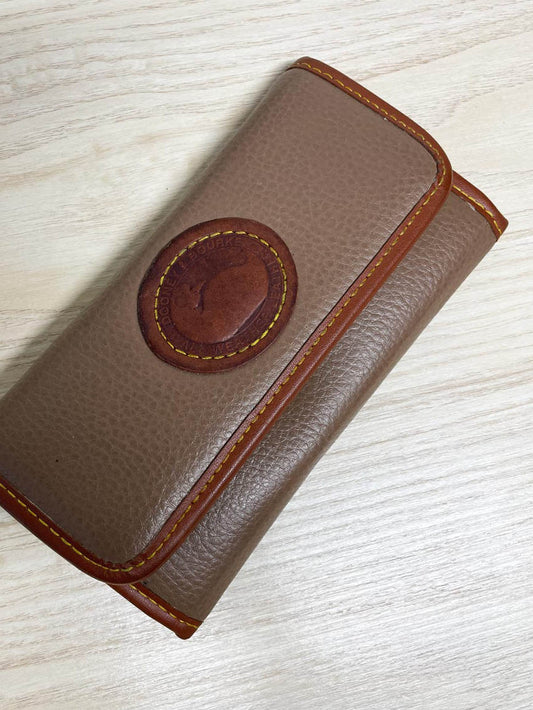 vintage dooney & bourke pebbled leather two - tone wallet - good market thrift store