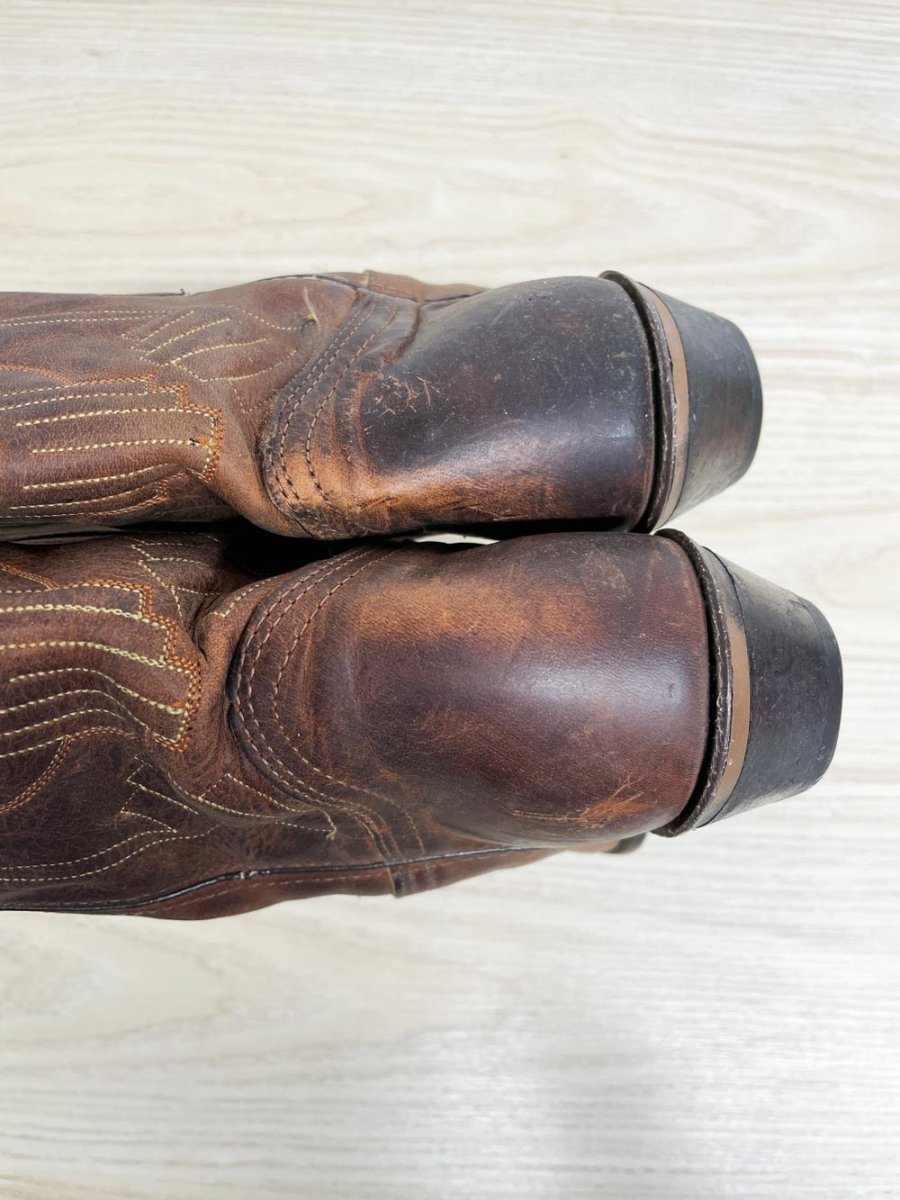 vintage durango southwestern embroidered leather cowboy boots - good market thrift store
