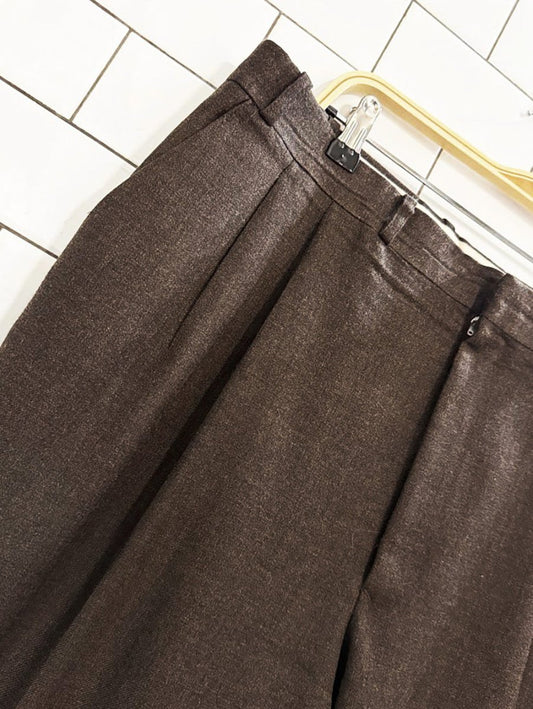 vintage eaton brikdale 100% wool pleated trousers | made in Canada - good market thrift store