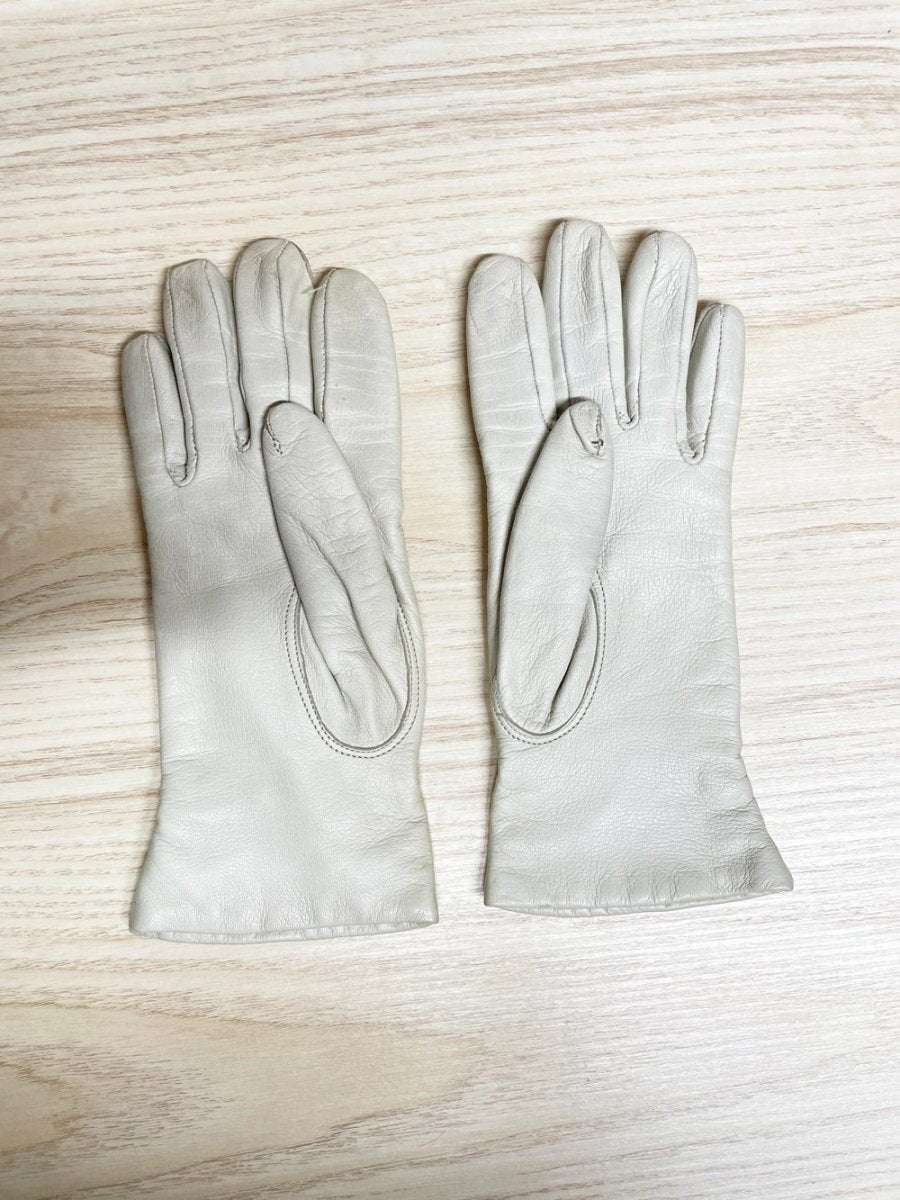vintage eaton leather gloves | cashmere lining - good market thrift store