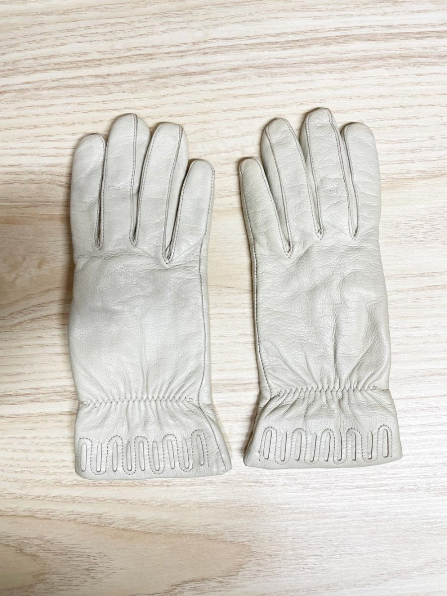 vintage eaton leather gloves | cashmere lining - good market thrift store