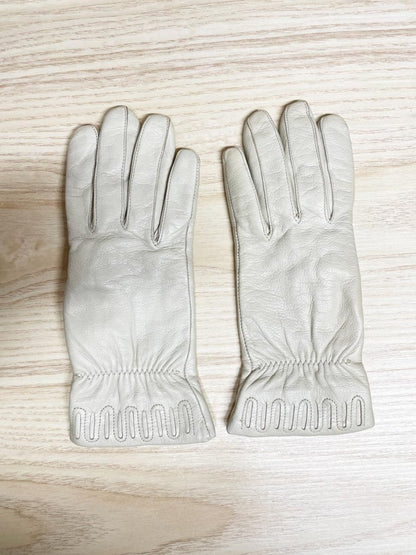 vintage eaton leather gloves | cashmere lining - good market thrift store