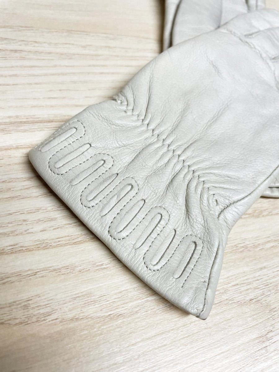 vintage eaton leather gloves | cashmere lining - good market thrift store