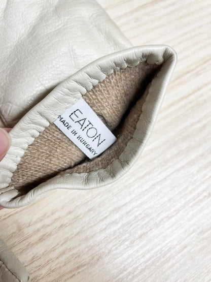 vintage eaton leather gloves | cashmere lining - good market thrift store