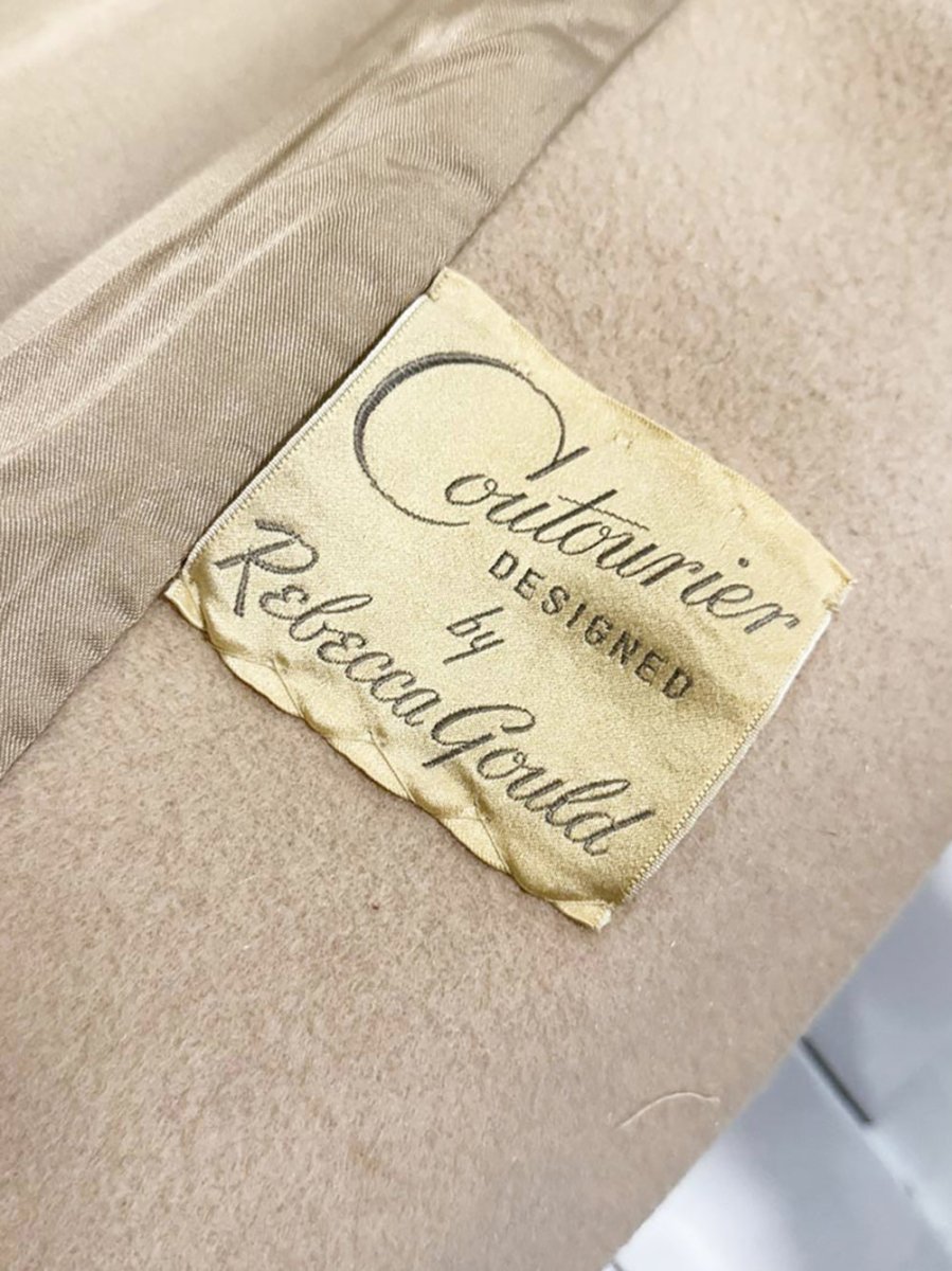 vintage eaton's mink fur collar wool coat | coutourier designed by rebecca gould - good market thrift store