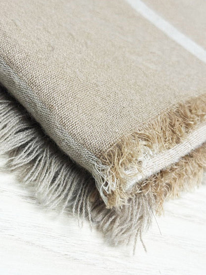 vintage echo window pane check xl square woven scarf | made in France - good market thrift store