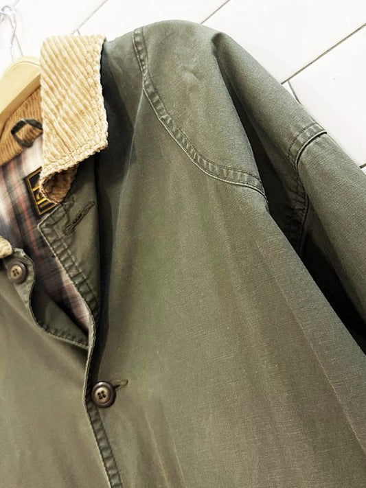 vintage eddie bauer corduroy collar flannel lined chore coat - good market thrift store