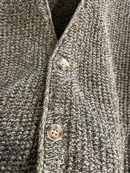 vintage eddie bauer knit cotton grandad vest | made in USA - good market thrift store