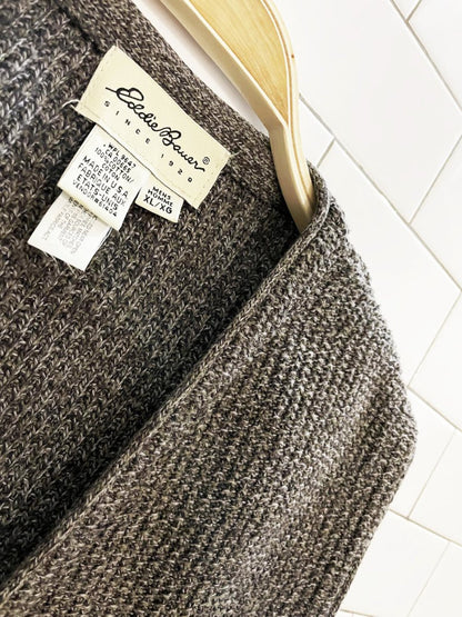 vintage eddie bauer knit cotton grandad vest | made in USA - good market thrift store