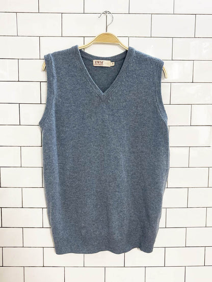 vintage edinburgh woollen mill lambswool sweater vest - good market thrift store