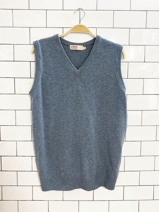 vintage edinburgh woollen mill lambswool sweater vest - good market thrift store