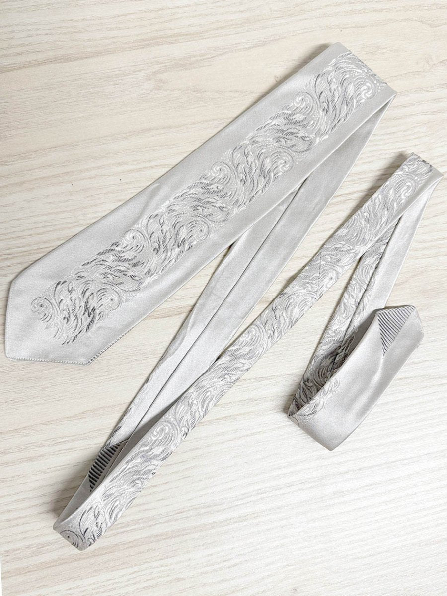 vintage edson fmt crown 10)% silk floral tie - good market thrift store