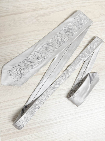 vintage edson fmt crown 10)% silk floral tie - good market thrift store