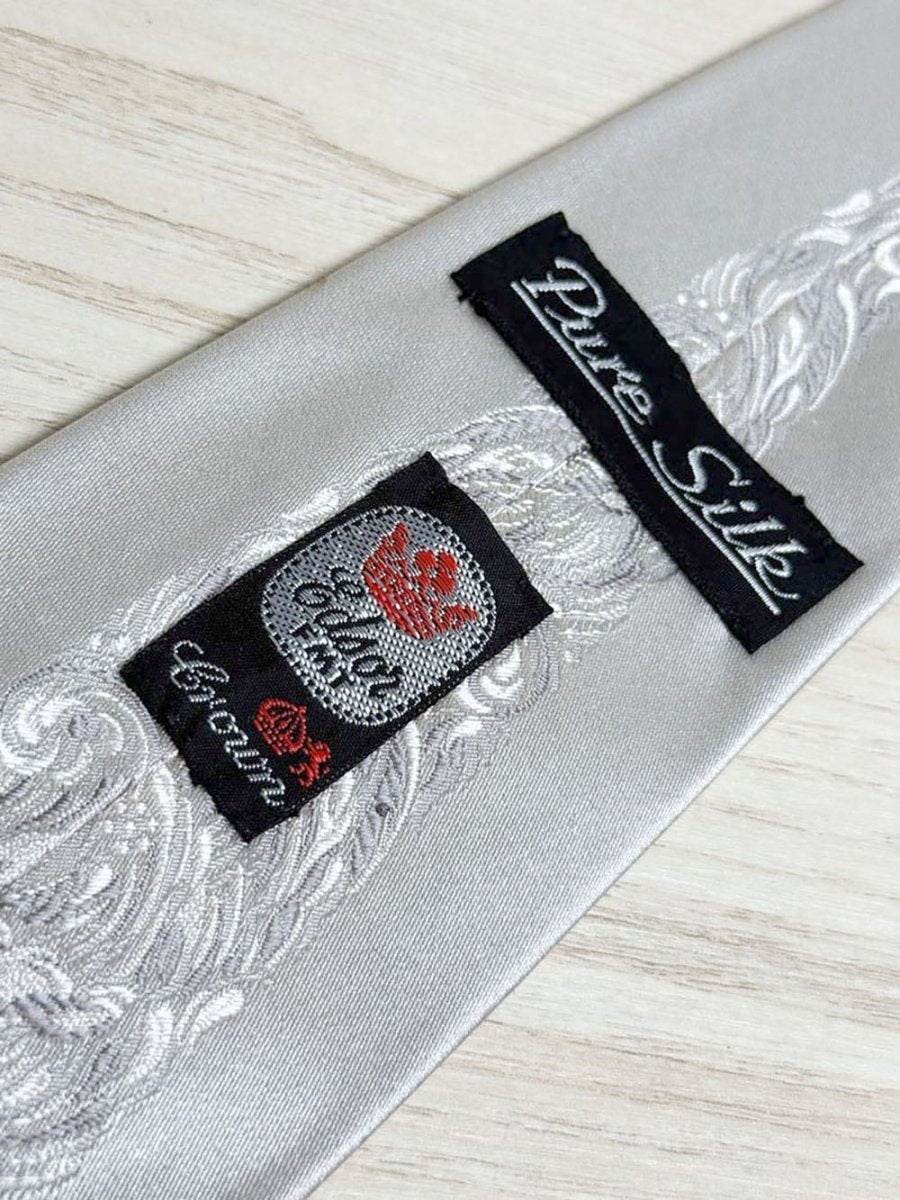 vintage edson fmt crown 10)% silk floral tie - good market thrift store