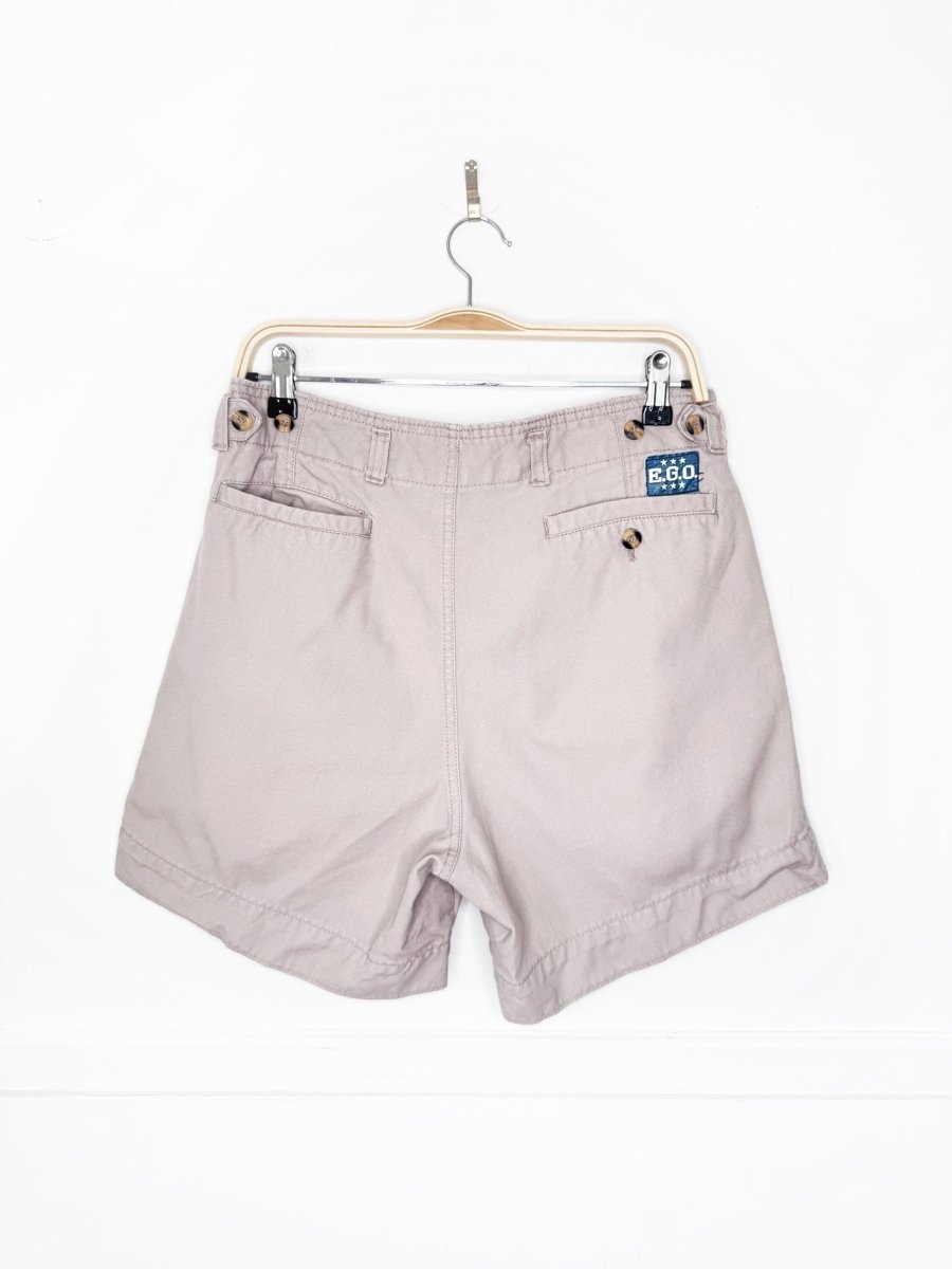 vintage EGO cinch waist pleated twill short - good market thrift store