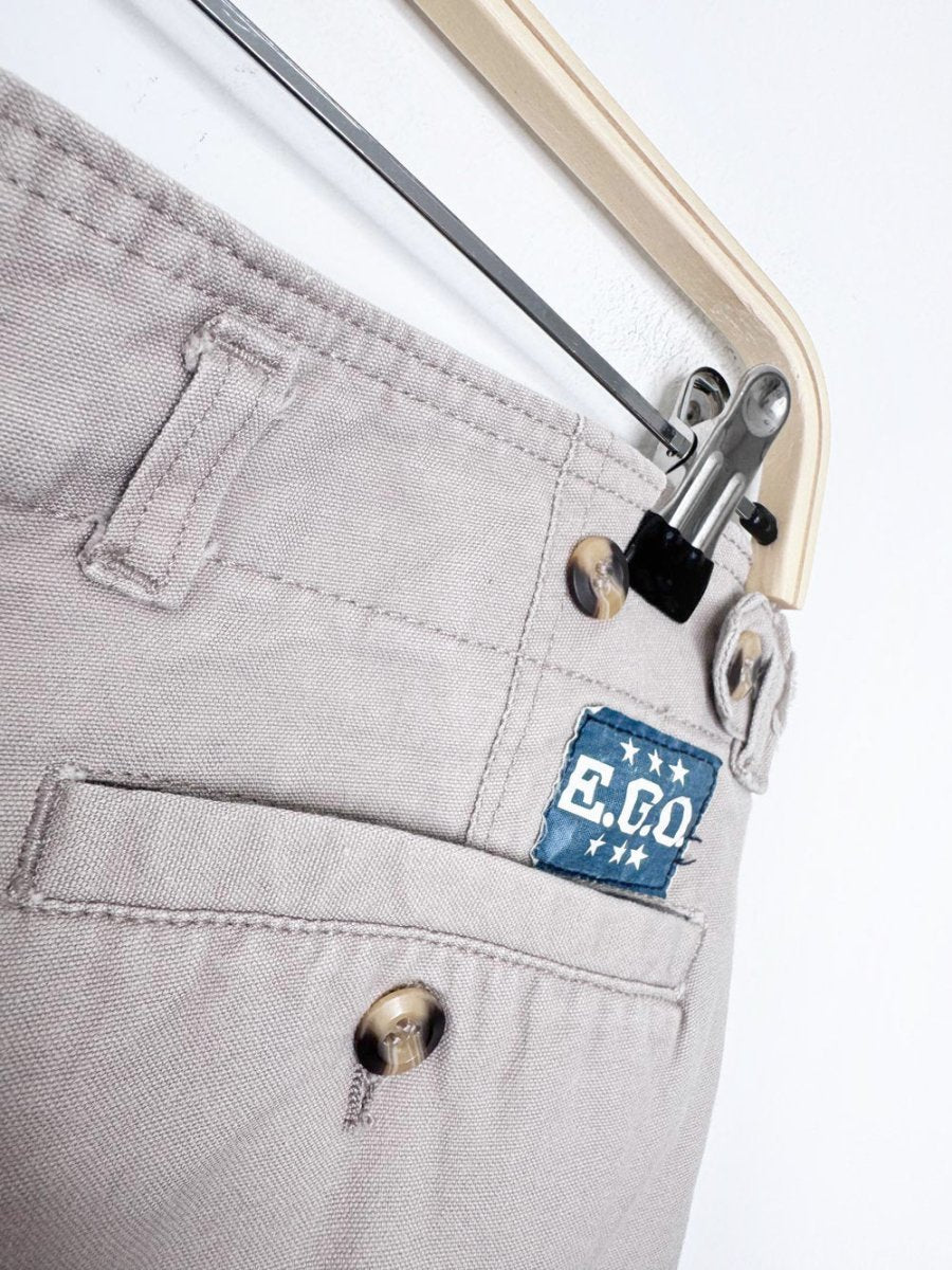 vintage EGO cinch waist pleated twill short - good market thrift store