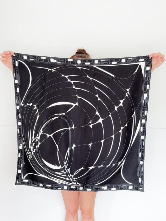 vintage emilio pucci 100% silk mod xl square scarf | hand-rolled edge - good market thrift store