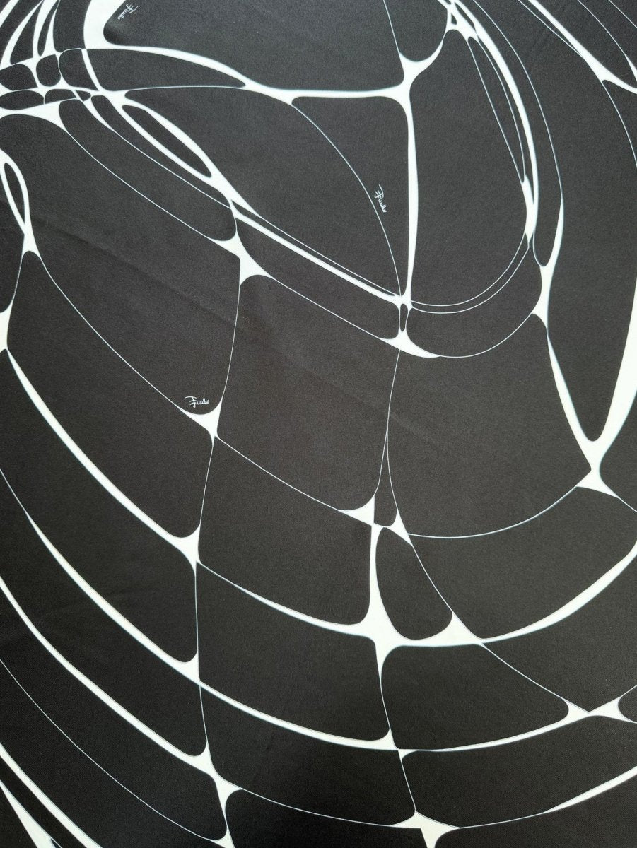 vintage emilio pucci 100% silk mod xl square scarf | hand-rolled edge - good market thrift store