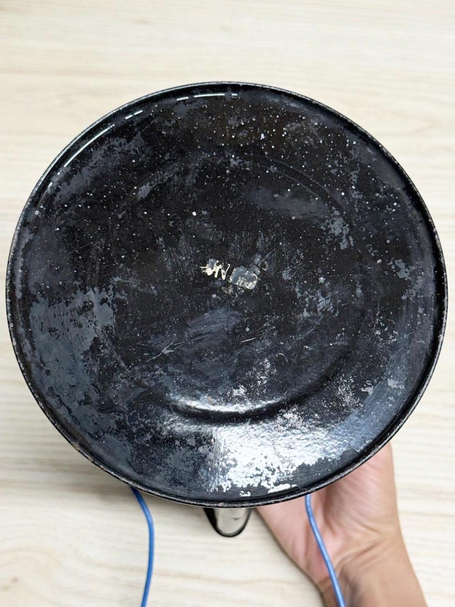 vintage enamelwear speckled camping coffee kettle pot - good market thrift store