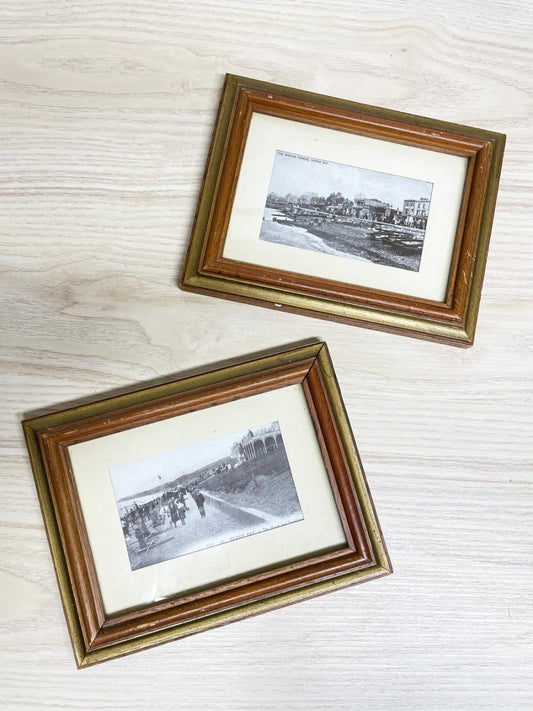 vintage english photographs framed art | herne bay - good market thrift store