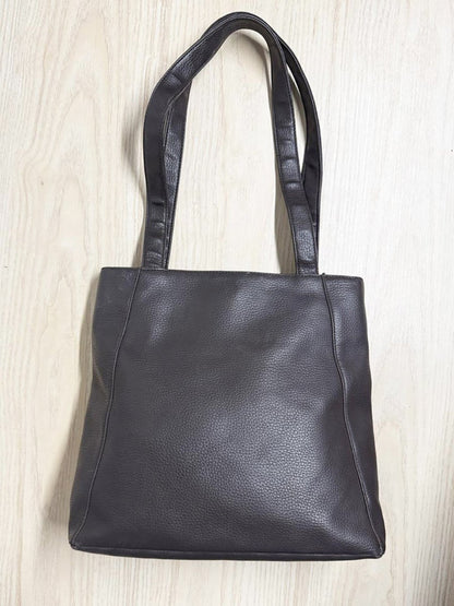 vintage esprit suede leather shoulder tote bag - good market thrift store