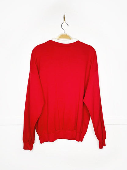 vintage fair isle knit snowmen sweatshirt - good market thrift store