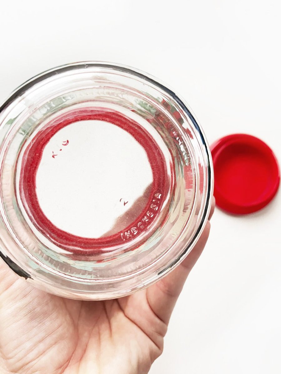 vintage festive holly stash jar | indonesia - good market thrift store