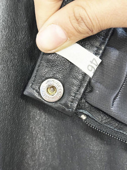 vintage fiocchi soft leather knee - length skirt | made in Italy - good market thrift store