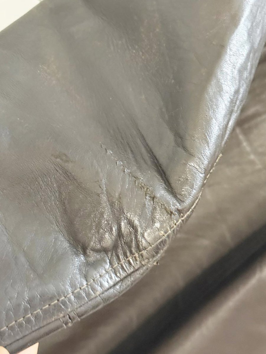 vintage fit for a king B&F leather double breasted jacket | woodchester england - good market thrift store