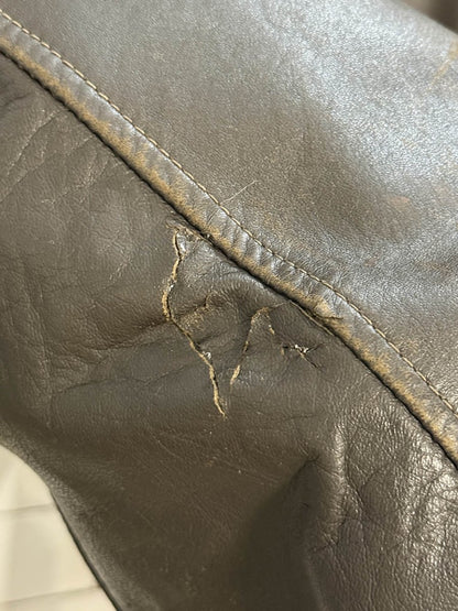 vintage fit for a king B&F leather double breasted jacket | woodchester england - good market thrift store