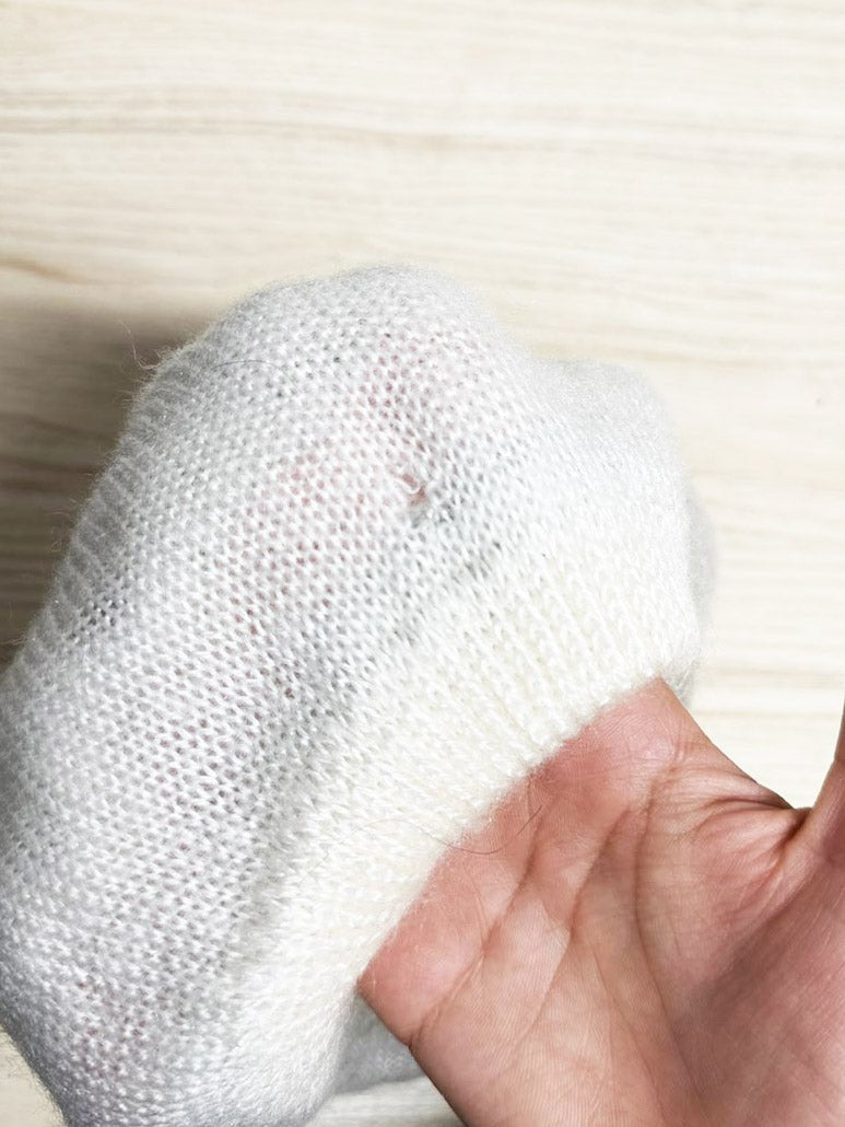 vintage floral knit beret - good market thrift store