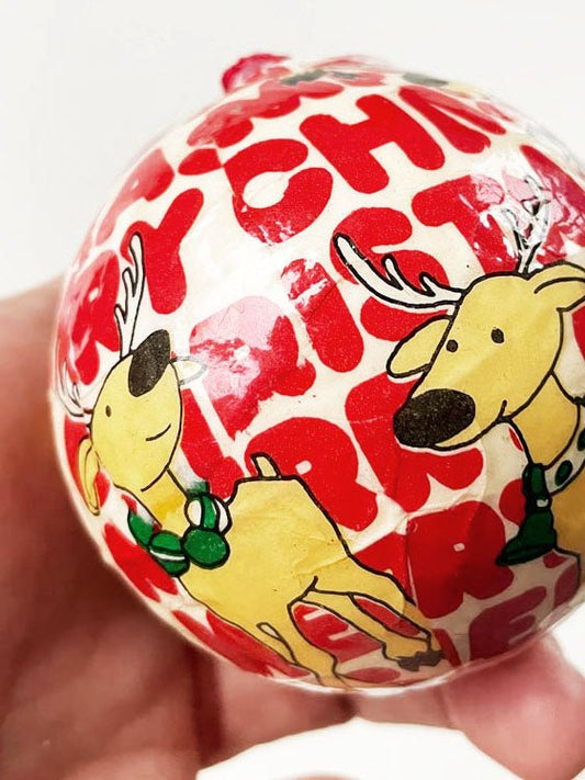 vintage foam ball ornament - good market thrift store