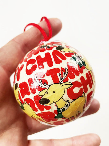 vintage foam ball ornament - good market thrift store