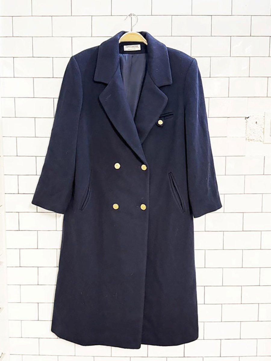 vintage forecaster of boston 100% wool double breasted coat | union made in USA - good market thrift store