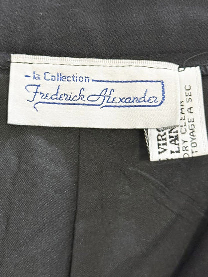 vintage frederick alexander 100% wool pleated stretch - waist trousers - good market thrift store