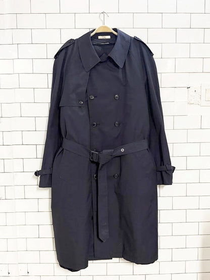 vintage functionals double breasted belted trench coat | removable lining - good market thrift store