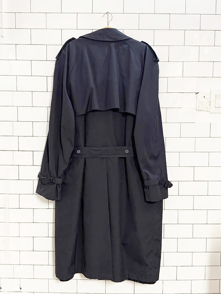 vintage functionals double breasted belted trench coat | removable lining - good market thrift store