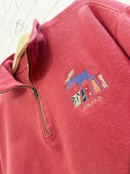 vintage gallagaskins alaska half zip sweatshirt - good market thrift store